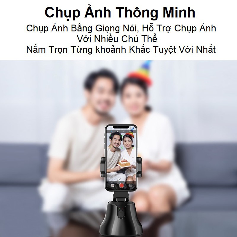 Gimbal Quay Phim, Chụp Ảnh Thông Minh, Giá Đỡ Điện Thoại Thông Minh Xoay 360 độ, Nhận Diện Khuôn Mặt, Theo Dõi Di Chuyển