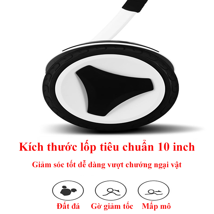 XE ĐIỆN CÂN BẰNG ANS134 XE THĂNG BẰNG THÔNG MINH THẾ HỆ MỜI KIỂU DÁNG HIỆN ĐẠI NHỎ GỌN KẾT NỐI APP PHÁT NHẠC BLUETOOTH ĐỘNG CƠ KÉP MẠNH MẼ BÁNH 10 INCH CHỐNG TRƯỢT