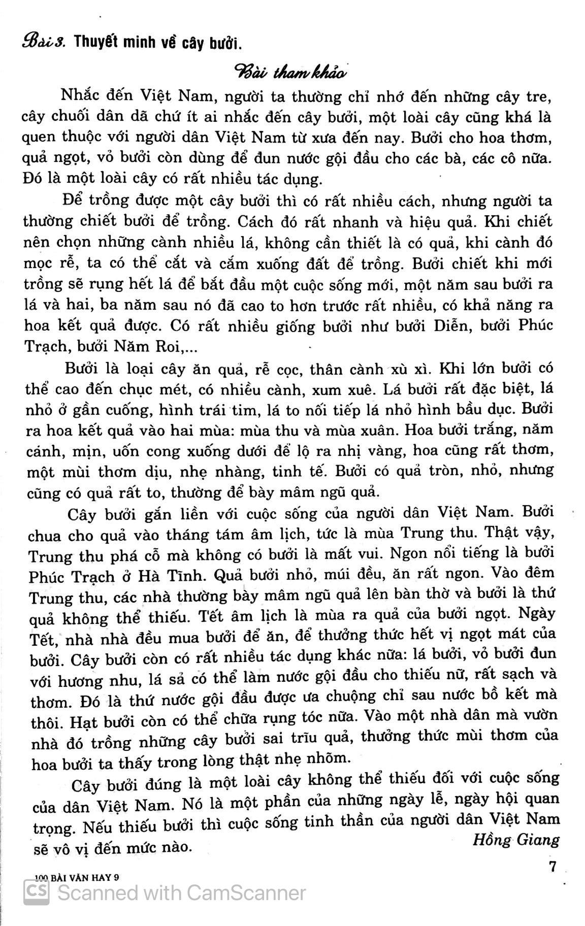 100 Bài Văn Hay Lớp 9