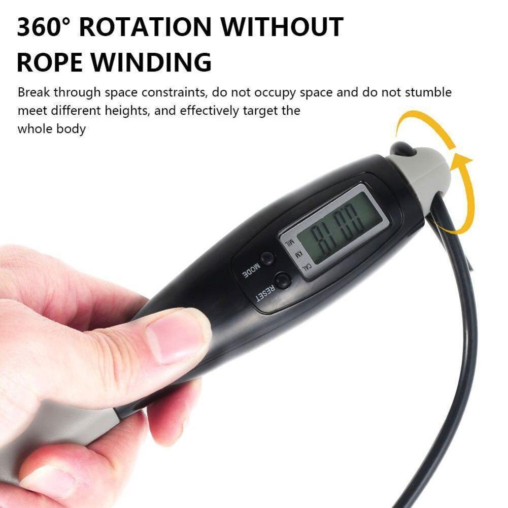 Điện Tử Đếm Nhảy Dây Thông Minh Nhảy Dây Có Màn Hình LCD Tốc Độ Đếm Bỏ Qua Phản Excersise Thiết Bị