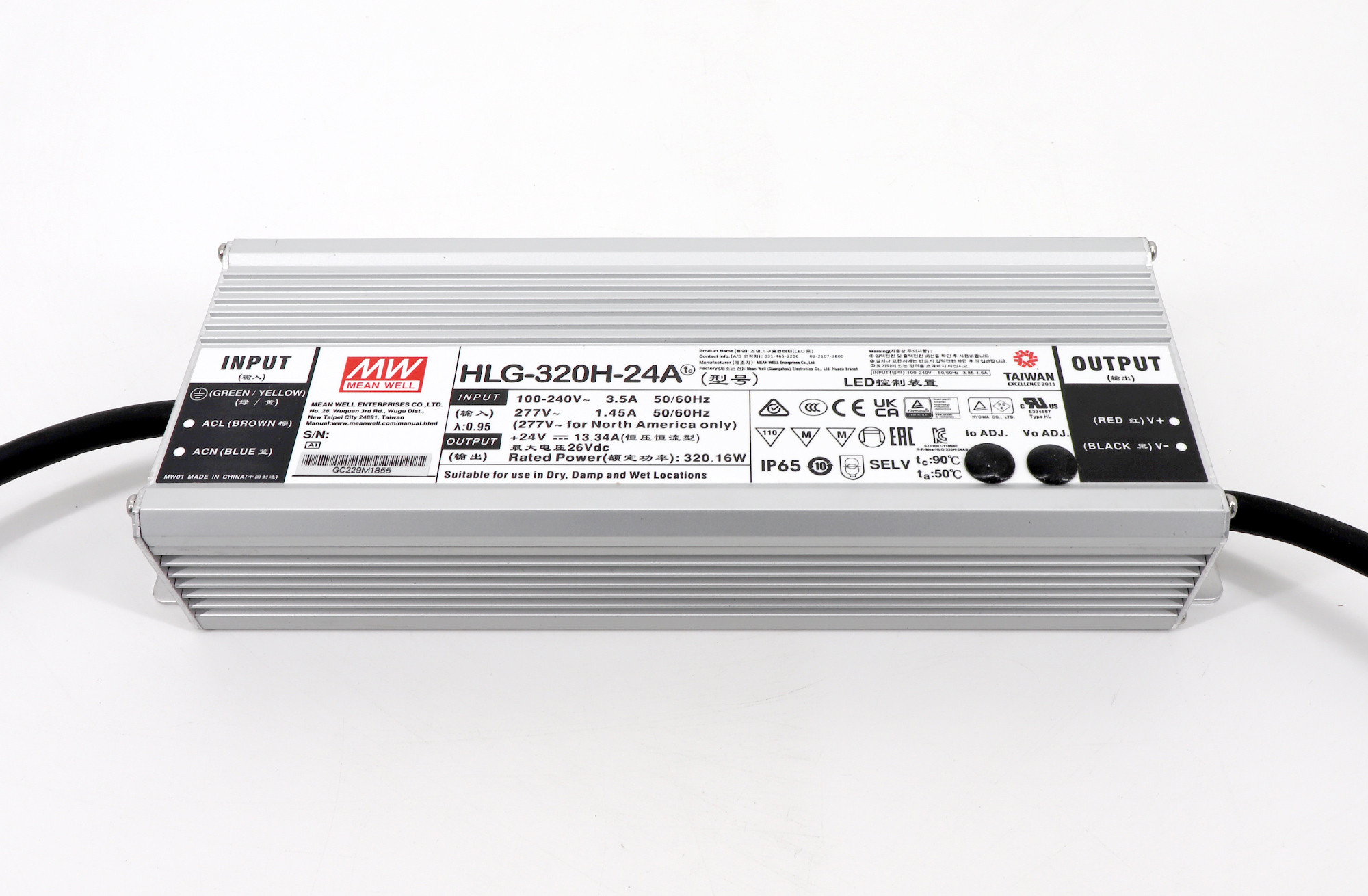 Nguồn Meanwell HLG-320H-24A Hàng nhập khẩu