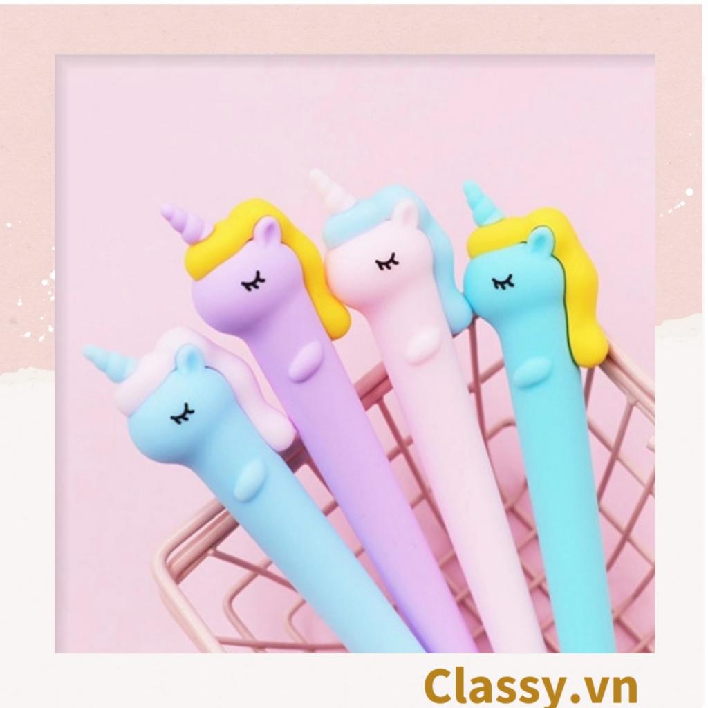 Bút gel ngựa unicorn nhiều màu pastel Classy PK1514