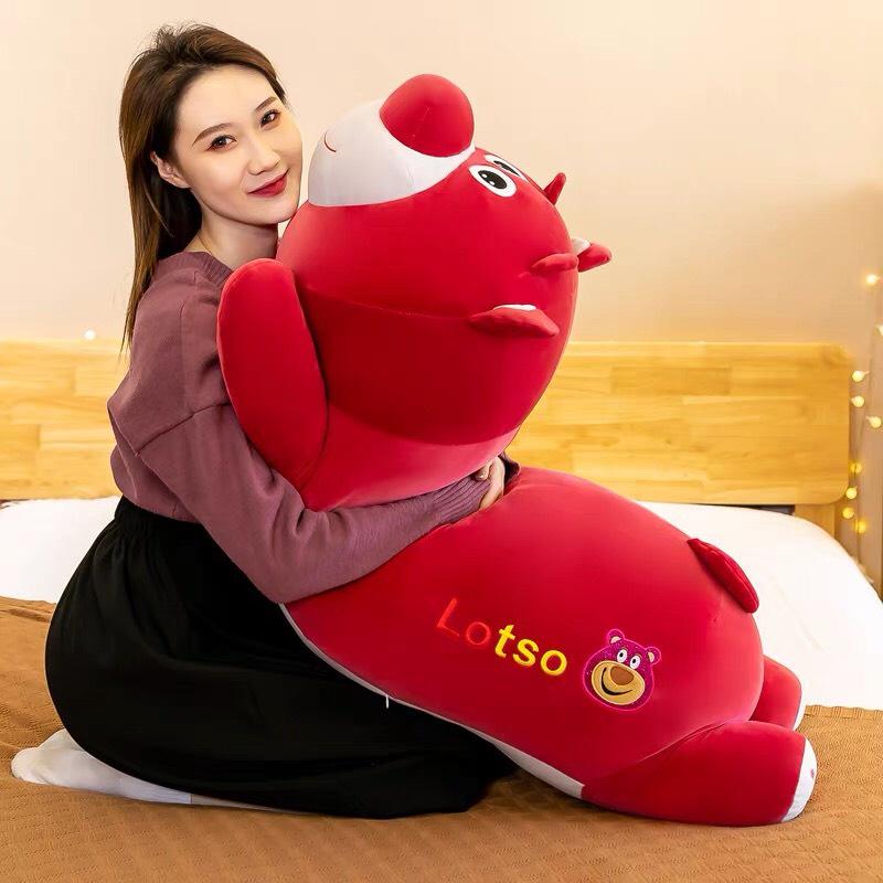 Gấu bông Lotso ôm dài cao cấp cực mềm mịn - đủ size