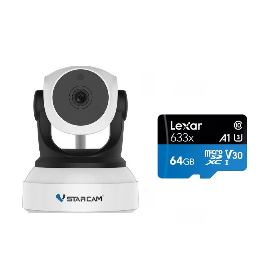 Camera IP Wifi VStarcam C24s 2.0 - Full HD 1080p , Kèm thẻ nhớ 64GB A1 Lexar  - Hàng chính hãng