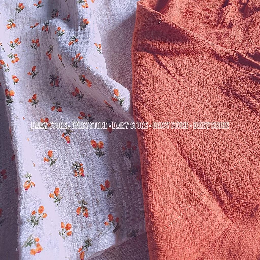Set 2 dây yếm hoa nhí cam đất