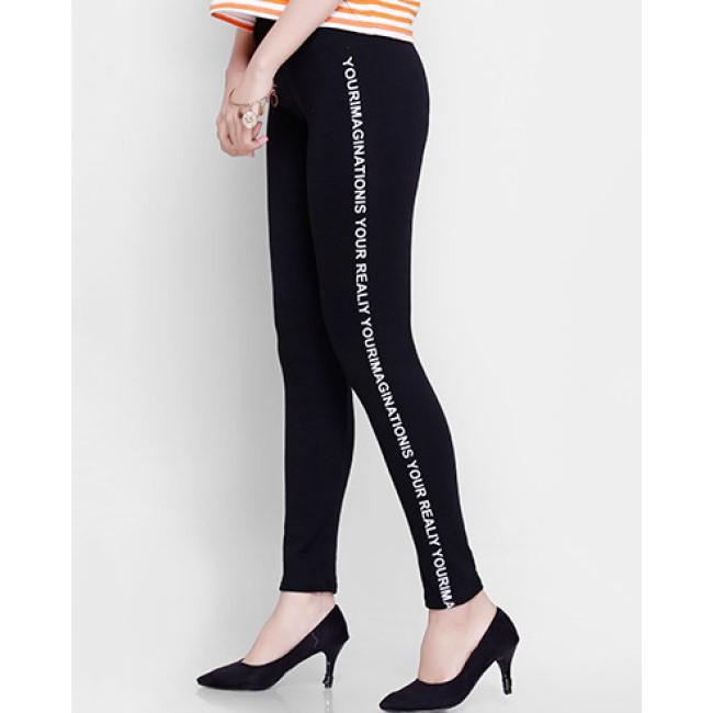 Quần legging phối chữ