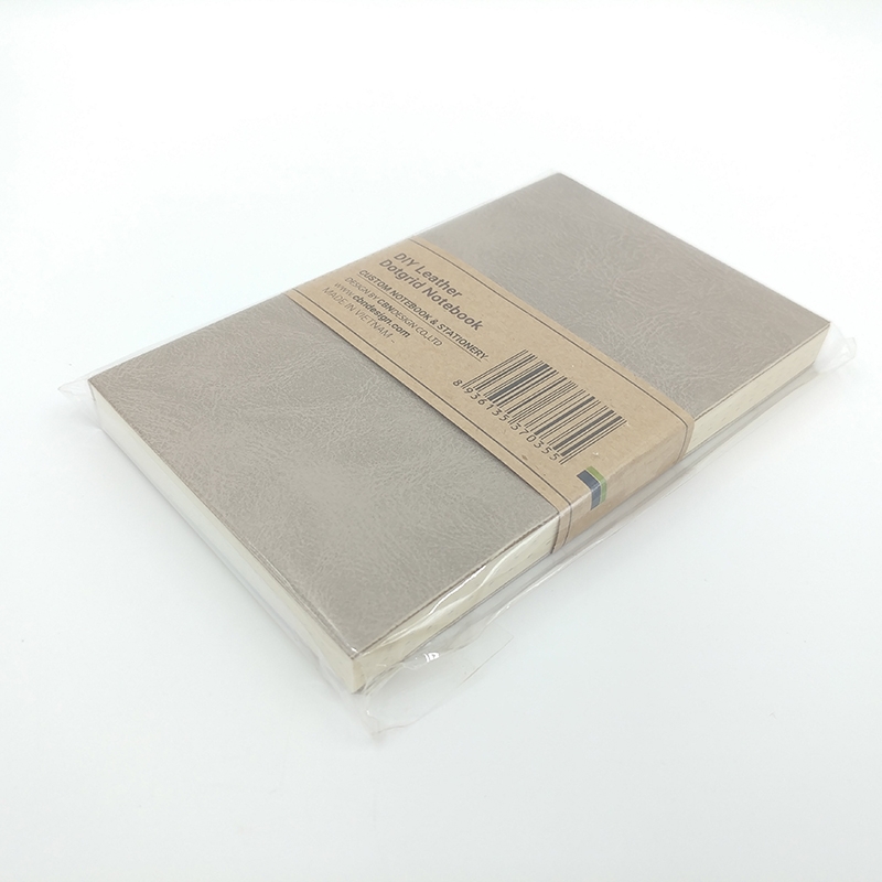 Sổ Bìa Da 9.5 x 14cm - Màu Xám