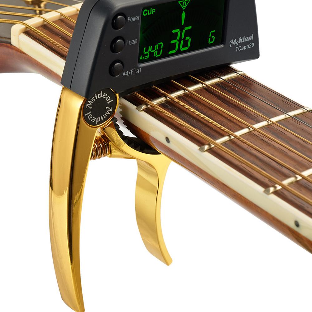 Acoustic Guitar Capo Quick Change Key Guitar Capo Tuner for Electric Guitar Parts Bass Ukulele