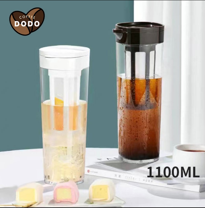 Bình Ủ lạnh cà phê COLD BREW, Phin Pha Cà Phê 1100ml Đa Năng, Tiện Lợi