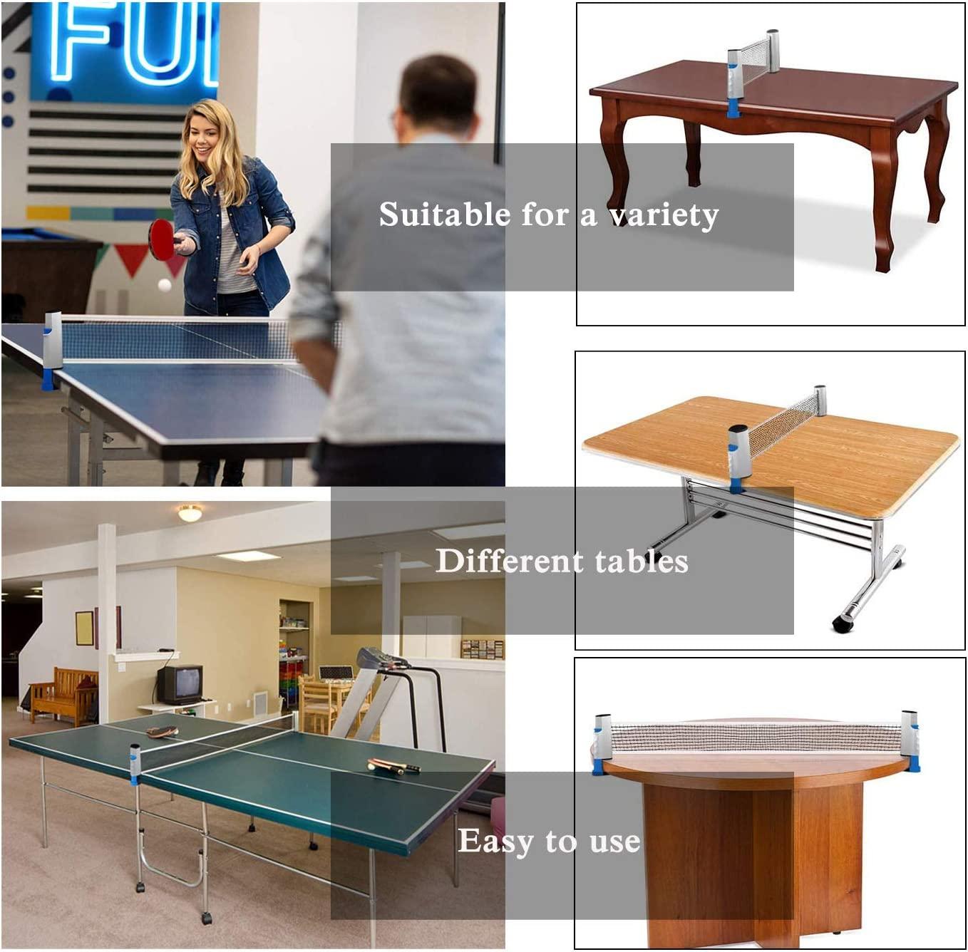 Lưới bóng bàn có thể thu vào,Lưới bóng bàn di động,Hoàn hảo 190CM