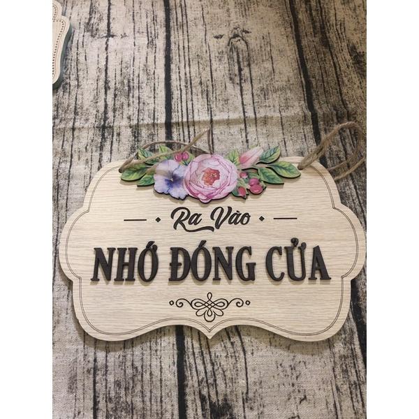 Combo 4 bảng gỗ treo phòng ngủ phòng khách nhà vệ sinh nhà bếp mẫu ngẫu nhiên