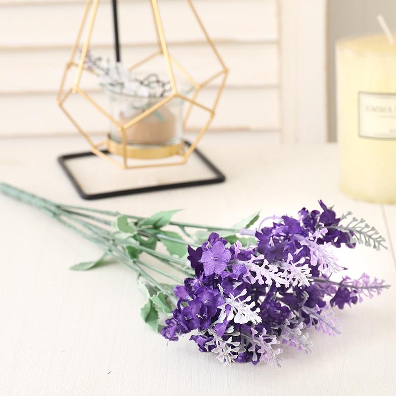 1 Bó Hoa Oải Hương Giả Trang Trí Phòng Khách