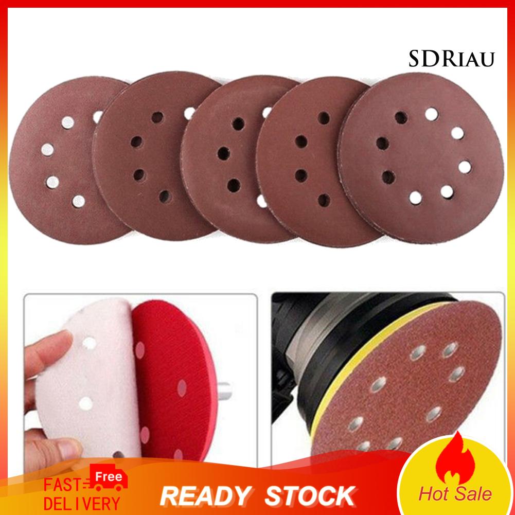 Set 10 Đĩa Chà Nhám 8 Lỗ Tiện Dụng