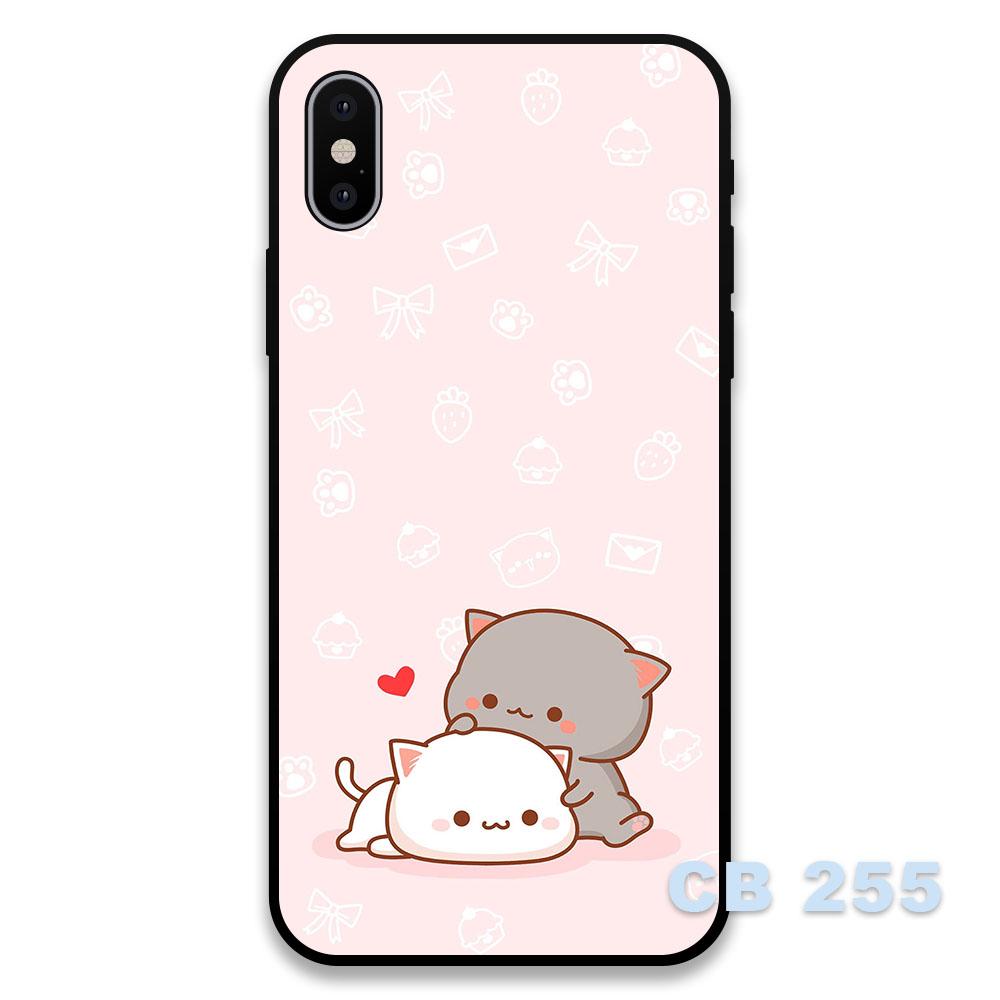 Ốp chống sốc cặp đôi chibi hot new dành cho iphone xs max / 11 pro max / 12 pro max / 12 mini / se / 5 / 6 / 7 - PC143