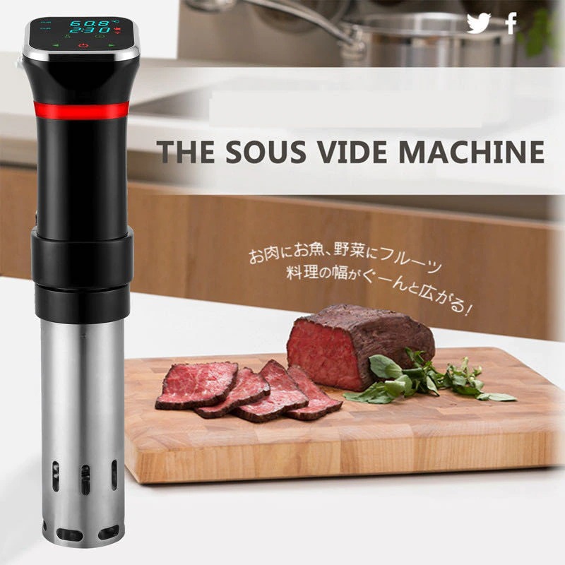 Máy nấu chậm Sous Vide Machine Precision Cooker Cảm ứng LED 1100W chống nước IPX7