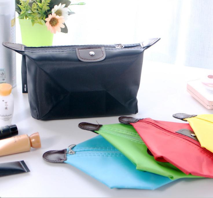 Túi Đựng Đồ Trang Điểm Gấp Gọn Chống Thấm Nước Màu Trơn  - YM002