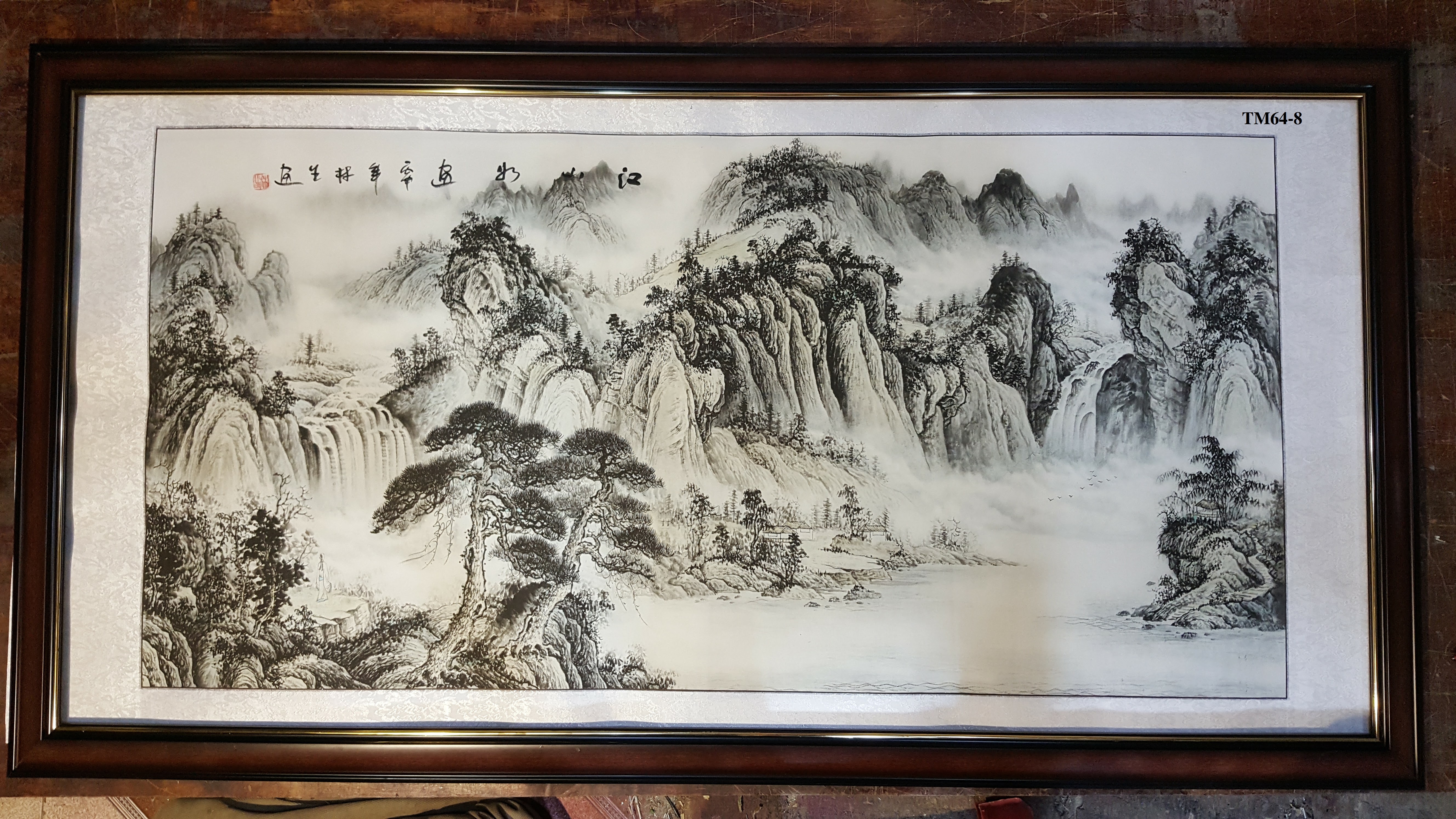 Tranh thủy mặc , Non nước hữu tình -TM64