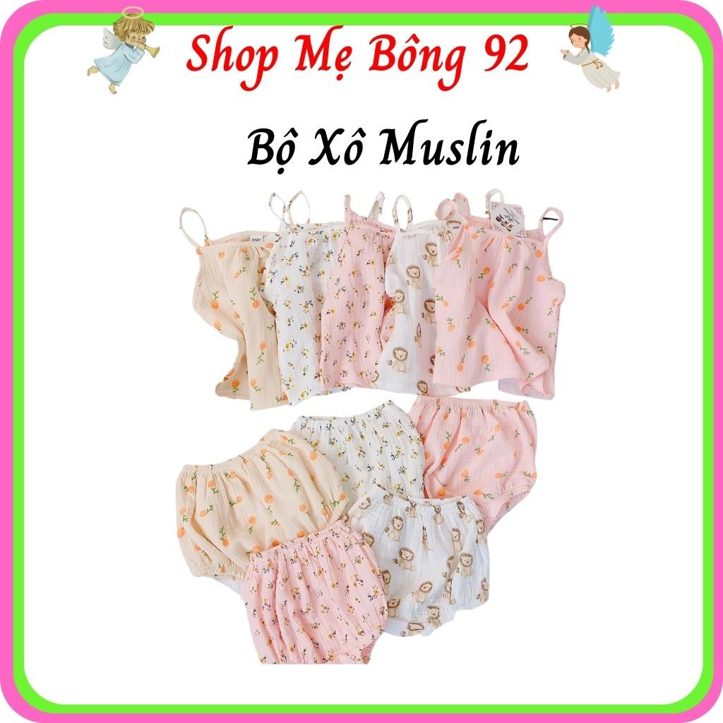 Bộ Hai Dây Bé Gái Xô Muslin 6-15kg BG2208 - Shop Mẹ Bông 92