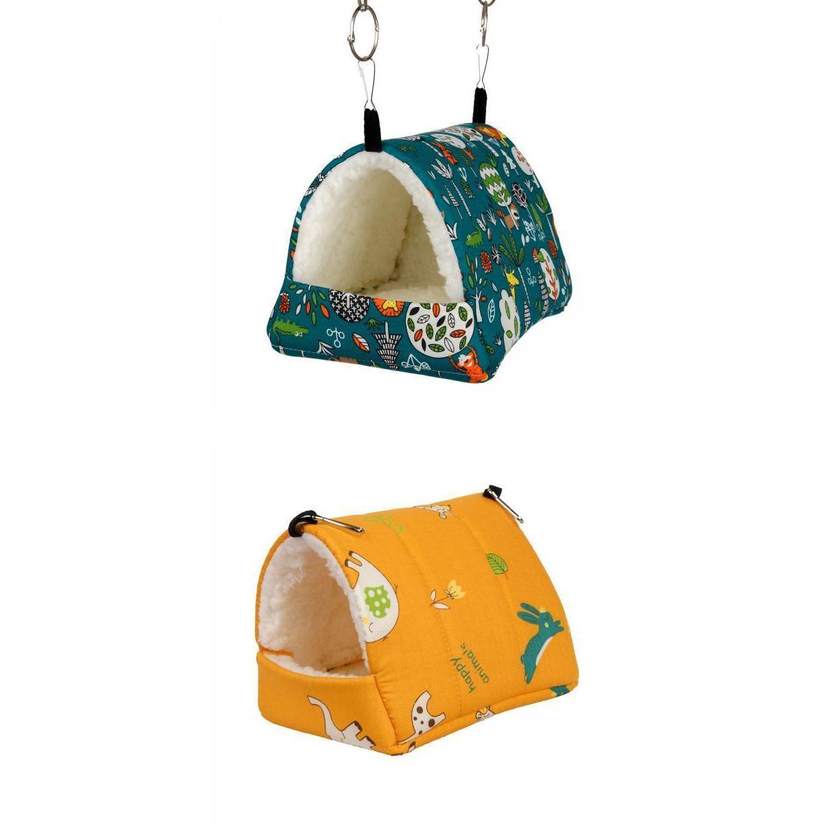2x Soft Hamster Hammock Bed Sleeping Hamster DEN Hanging for Chinchilla Rat