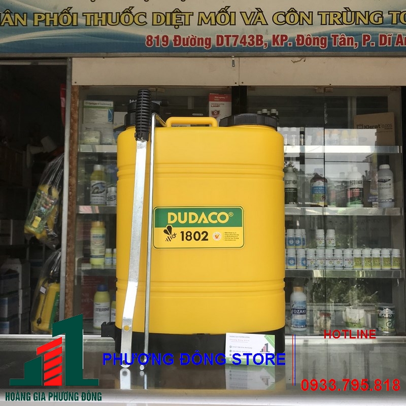 Bình bơm phun thuốc (bình cơ) DUDACO B-1802_ 18 LÍT