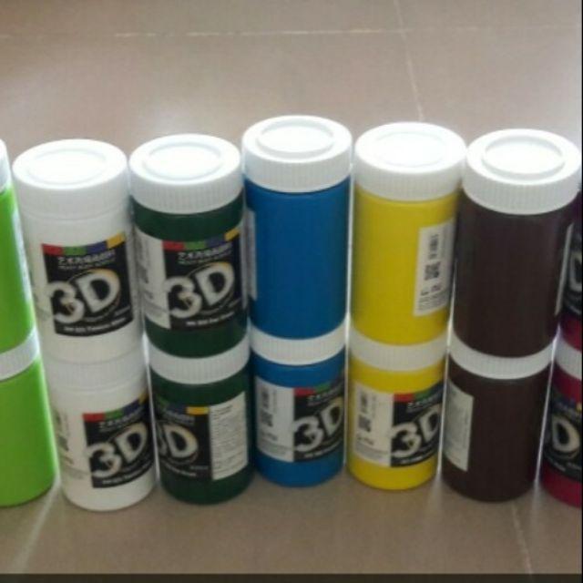 Màu acrylic 3D vẽ mỹ thuật lọ 300 ml