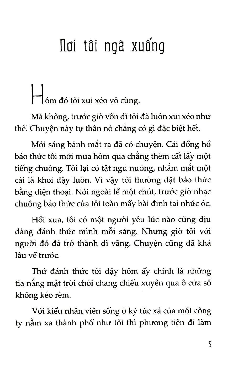 Sách Nơi Tôi Ngã Xuống