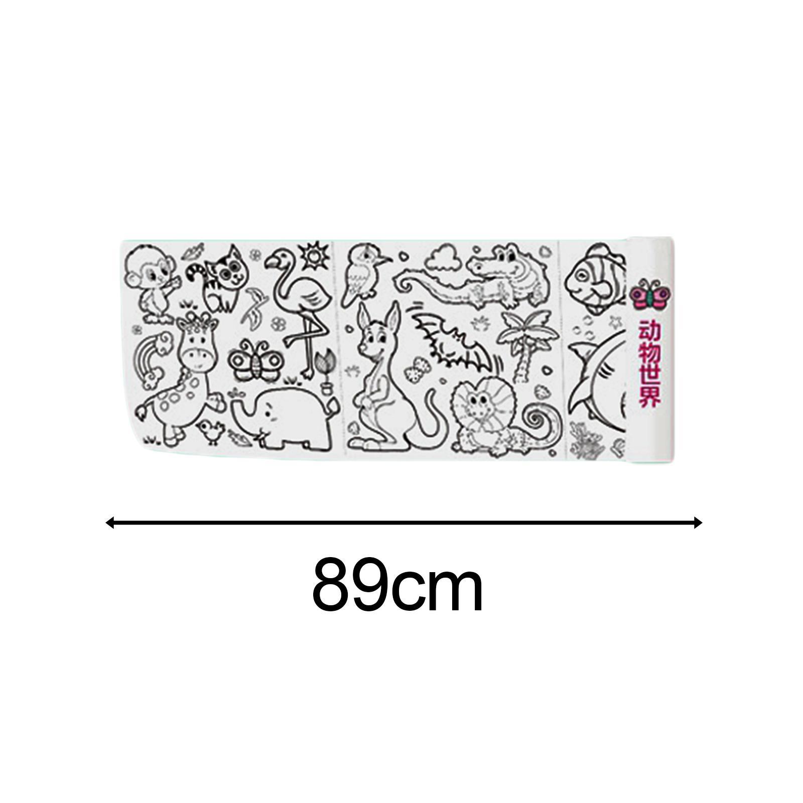 4Pcs Kids Coloring Paper Roll, Coloring Painting Paper, Coloring Poster Table Wall Coloring Sheets, DIY Art Drawing