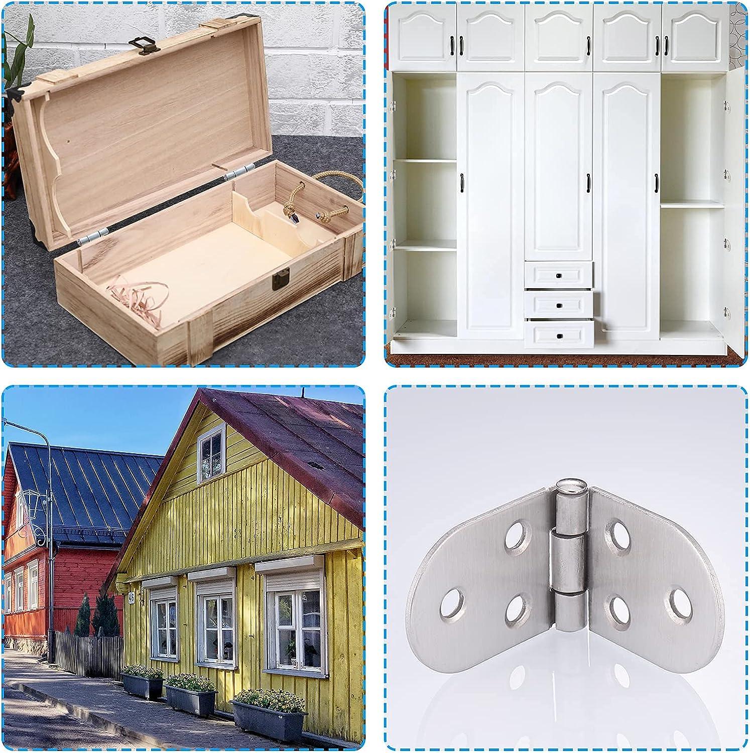10 Chiếc Bản Lề Hai Lá Bằng Thép Không Gỉ, Bản Lề Cửa Chống Gỉ, Bản Lề Đàn Piano Nhẹ Hơn, Thích Hợp Cho Tủ, Cửa Sổ, Cửa Ra Vào