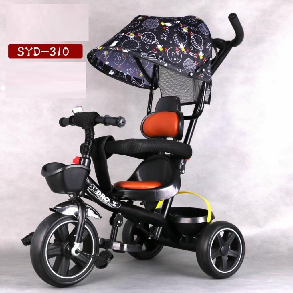 Xe đẩy kiêm xe đạp 3 bánh có mái che dòng SYD - 310 Cao Cấp cho trẻ từ 6 đến 60 tháng