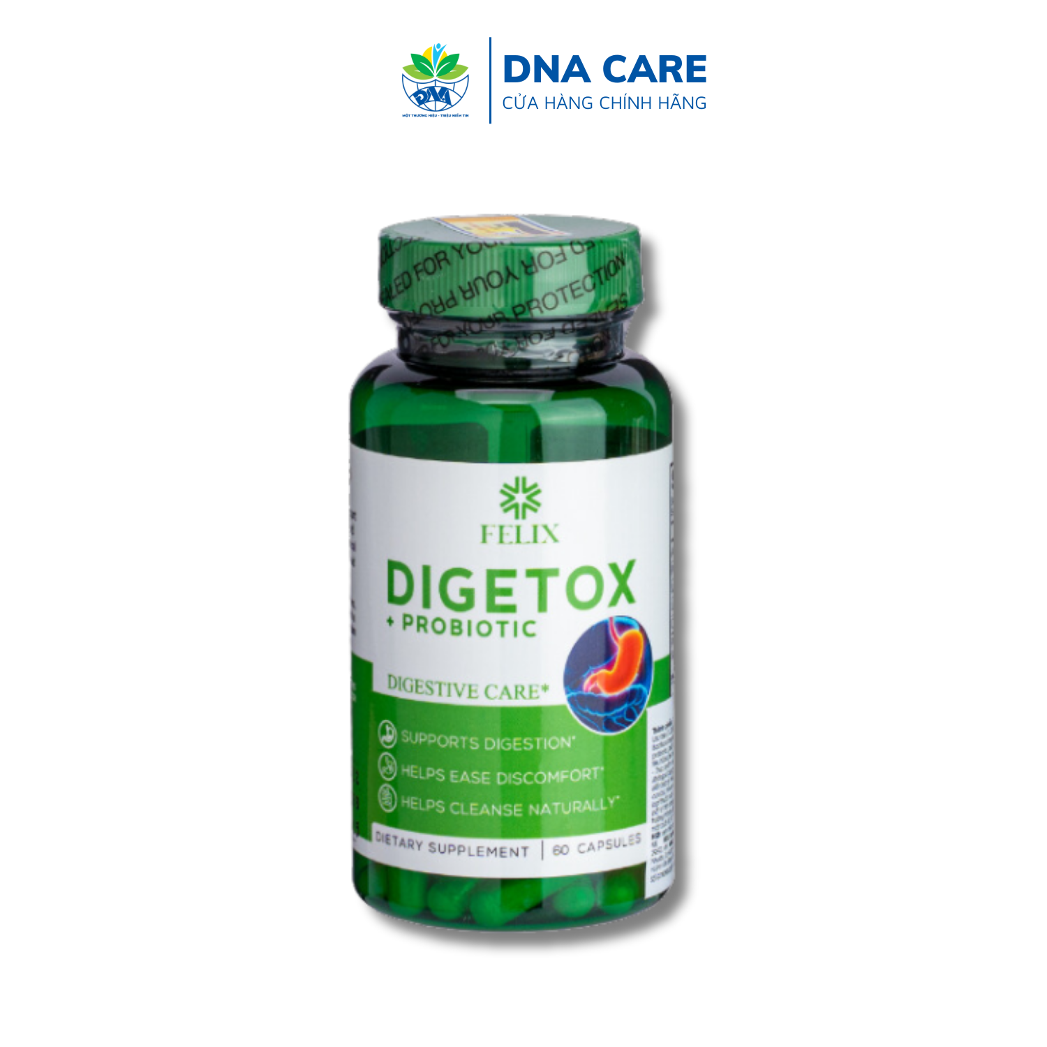 Viên uống bổ sung men tiêu hóa Enzym Digetox Probiotic hộp 60 viên