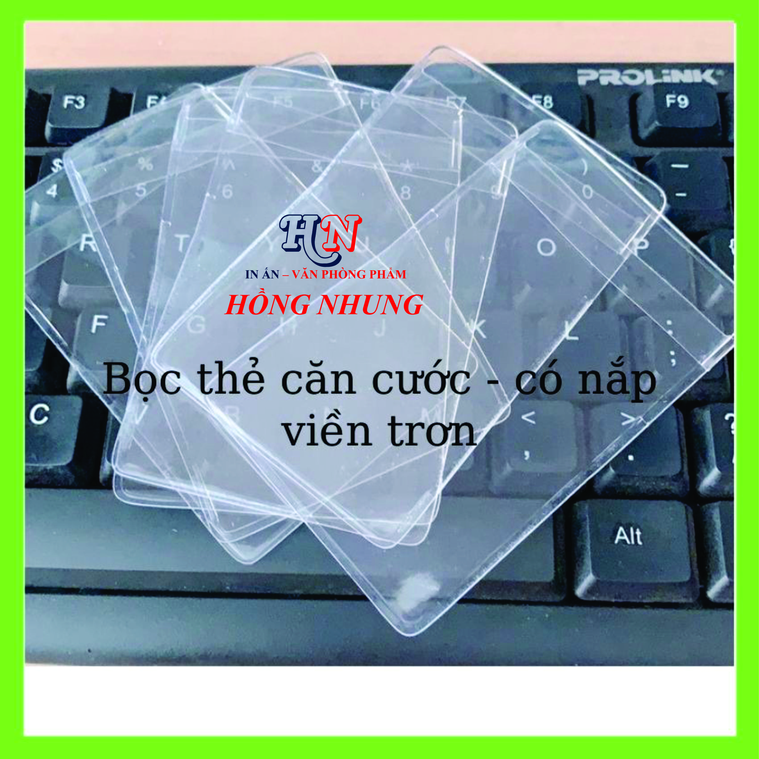 Bao Bọc Thẻ Căn Cước, Thẻ ATM, Bằng Lái Xe, Các Loại Thẻ PET - CÓ NẮP, TRONG SUỐT