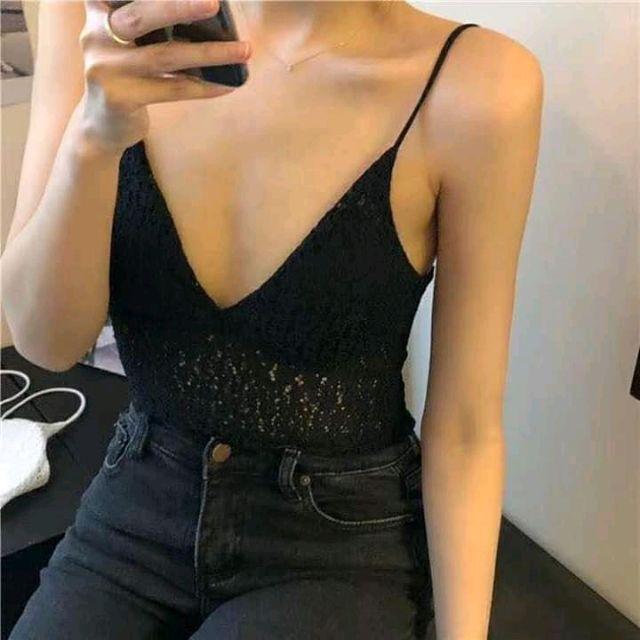 Áo bra croptop 2 dây ren hoa cao cấp