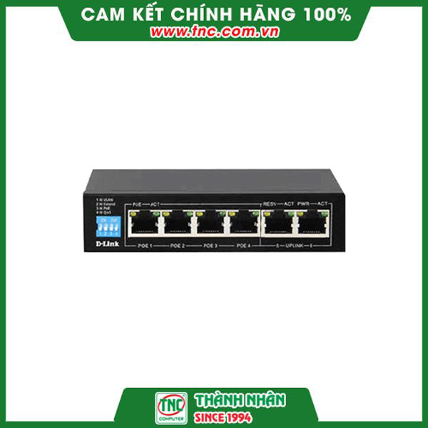 Switch D-link DGS-F1006P- Hàng chính hãng