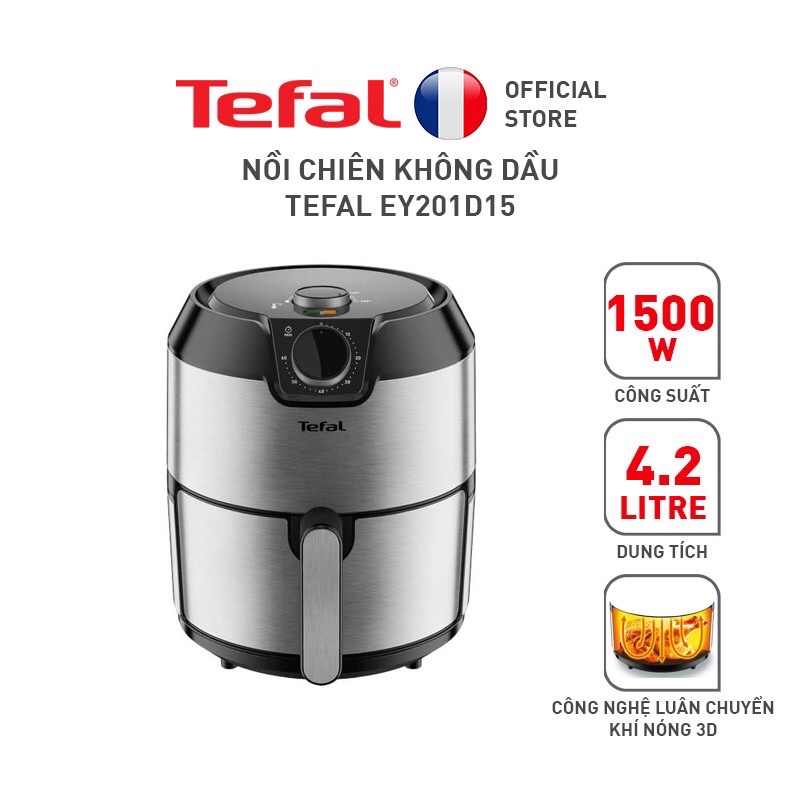 Nồi chiên không dầu Tefal EY201D15 4.2 lít - Hàng Chính Hãng