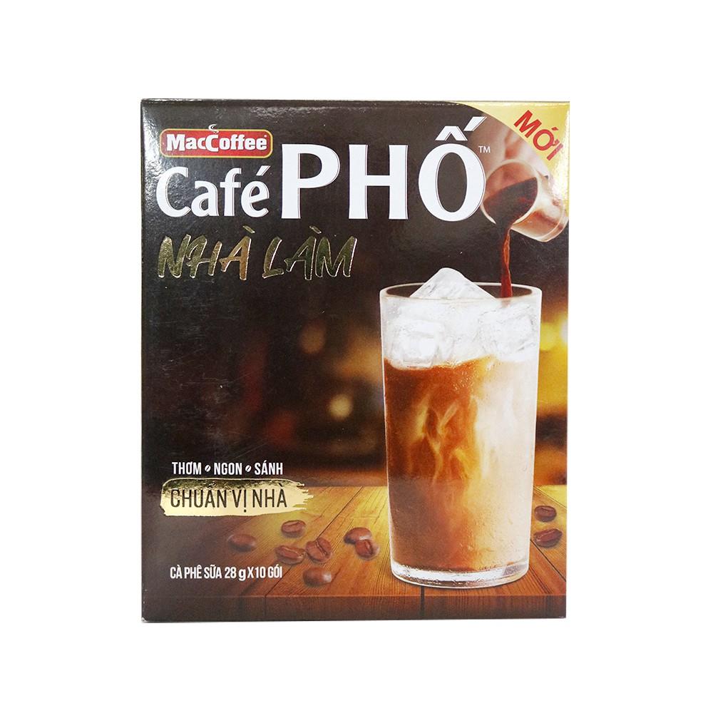 Cà phê Phố Nhà làm - MacCoffee (hộp 10 gói x 28g)