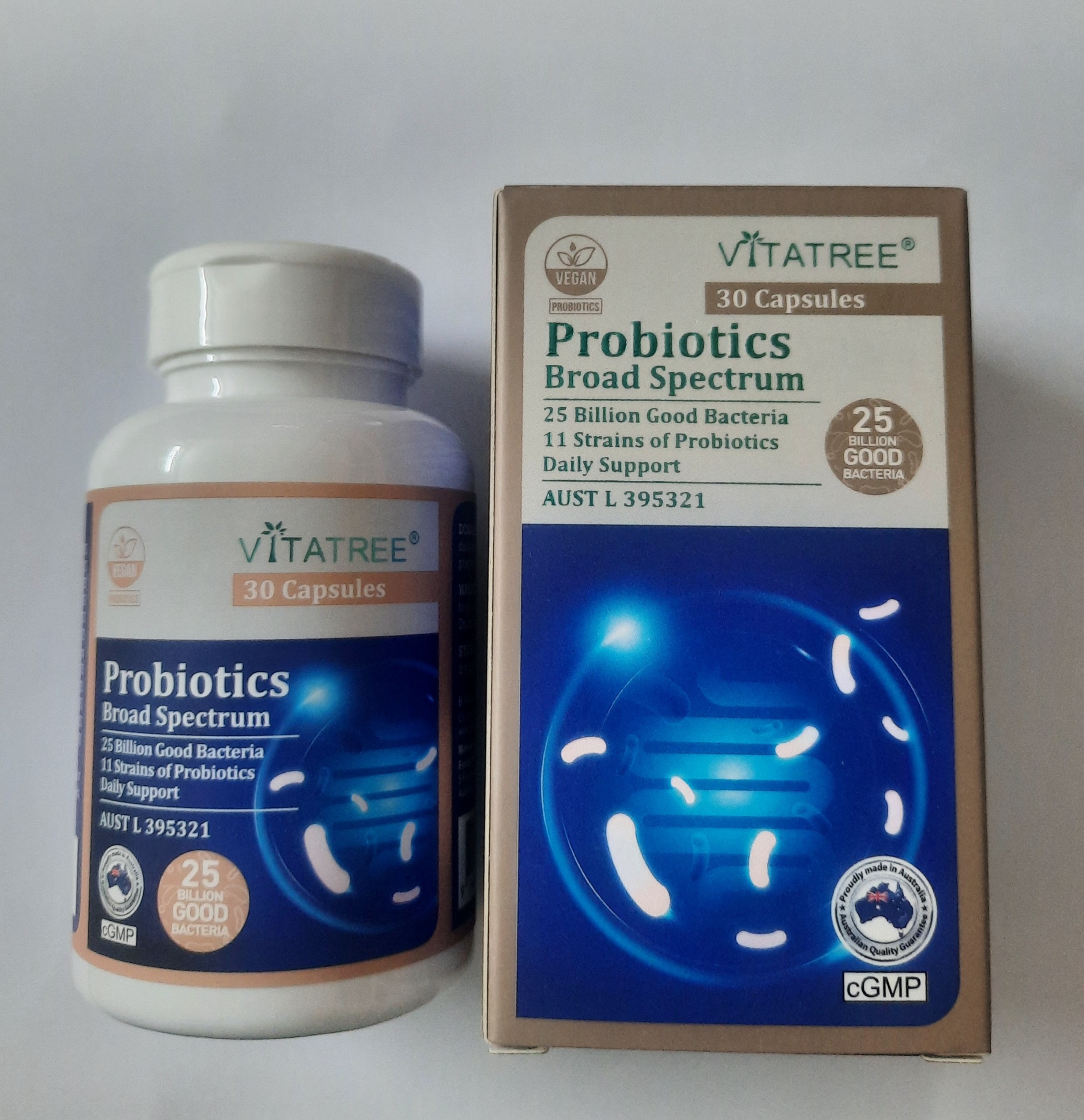 Viên uống Men vi sinh VITATREE Probiotics Broad Spectrum - Hộp 30 viên, nhập khẩu Úc