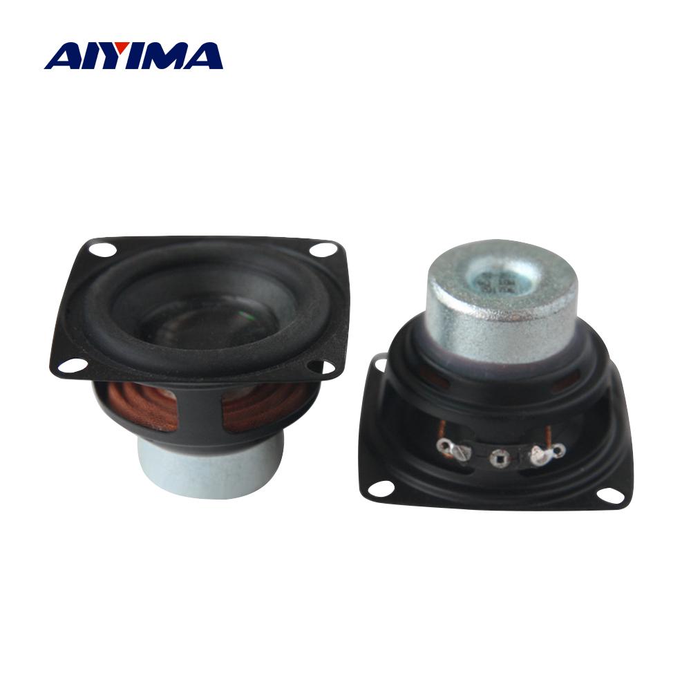AIYIMA 2 Chiếc 2 Inch 52MM Loa Toàn Dải 6 Ohm Âm Thanh 10W Mini Neodymium Từ Tính viền Cao Su Loa Rạp Hát Tại Nhà