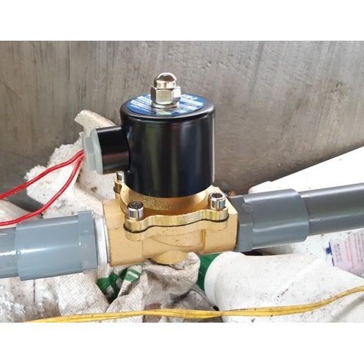 Van điên từ Phi 21 thường đóng 220V loại 1 đồng thau