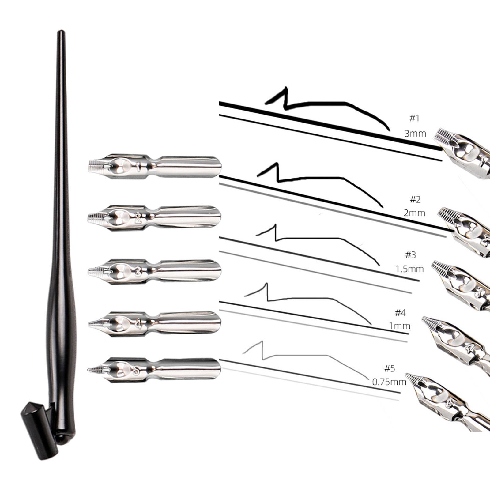 Pen Nibs Calligraphy Writing Cartoon Comic Drawing Dip Holder Supplies