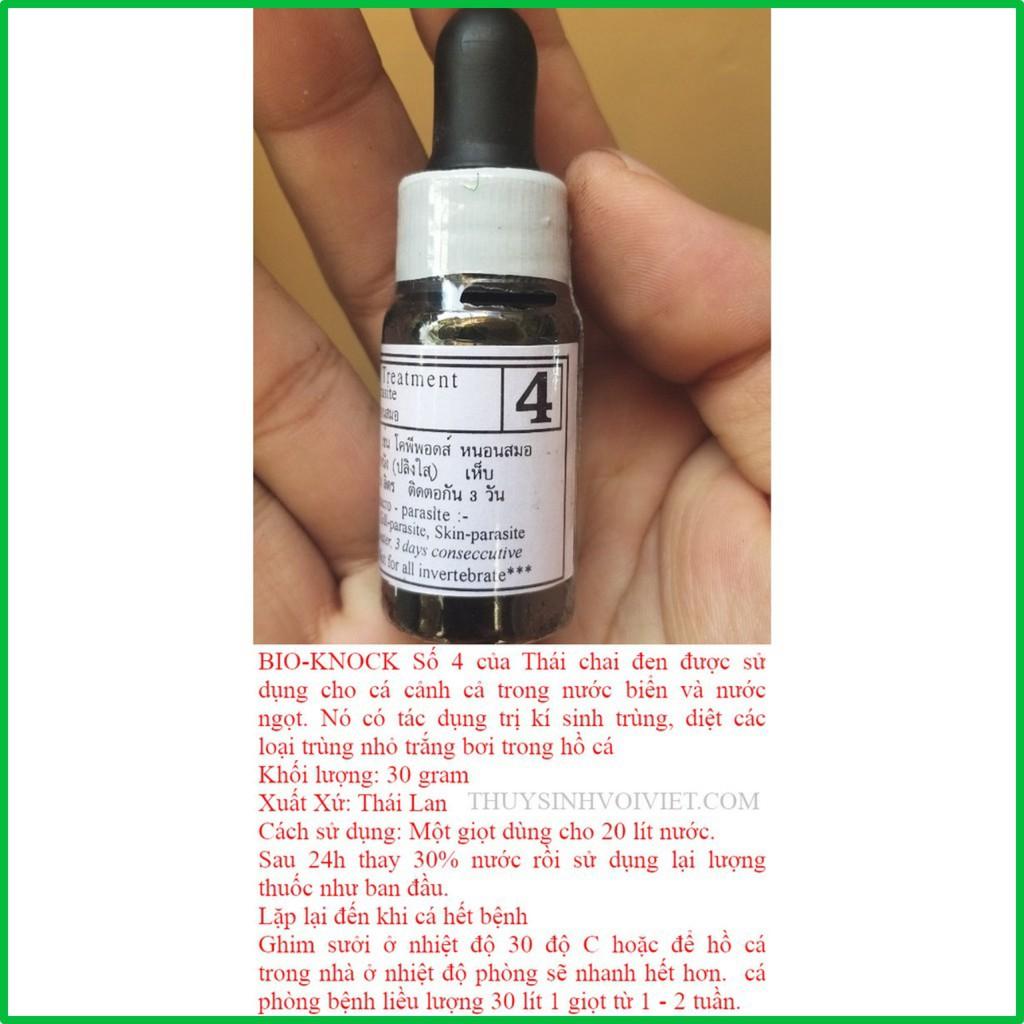 Bio knock số 1, 2, 3, 4 Thuốc trị bênh cá cảnh xuất xứ từ THÁI LAN