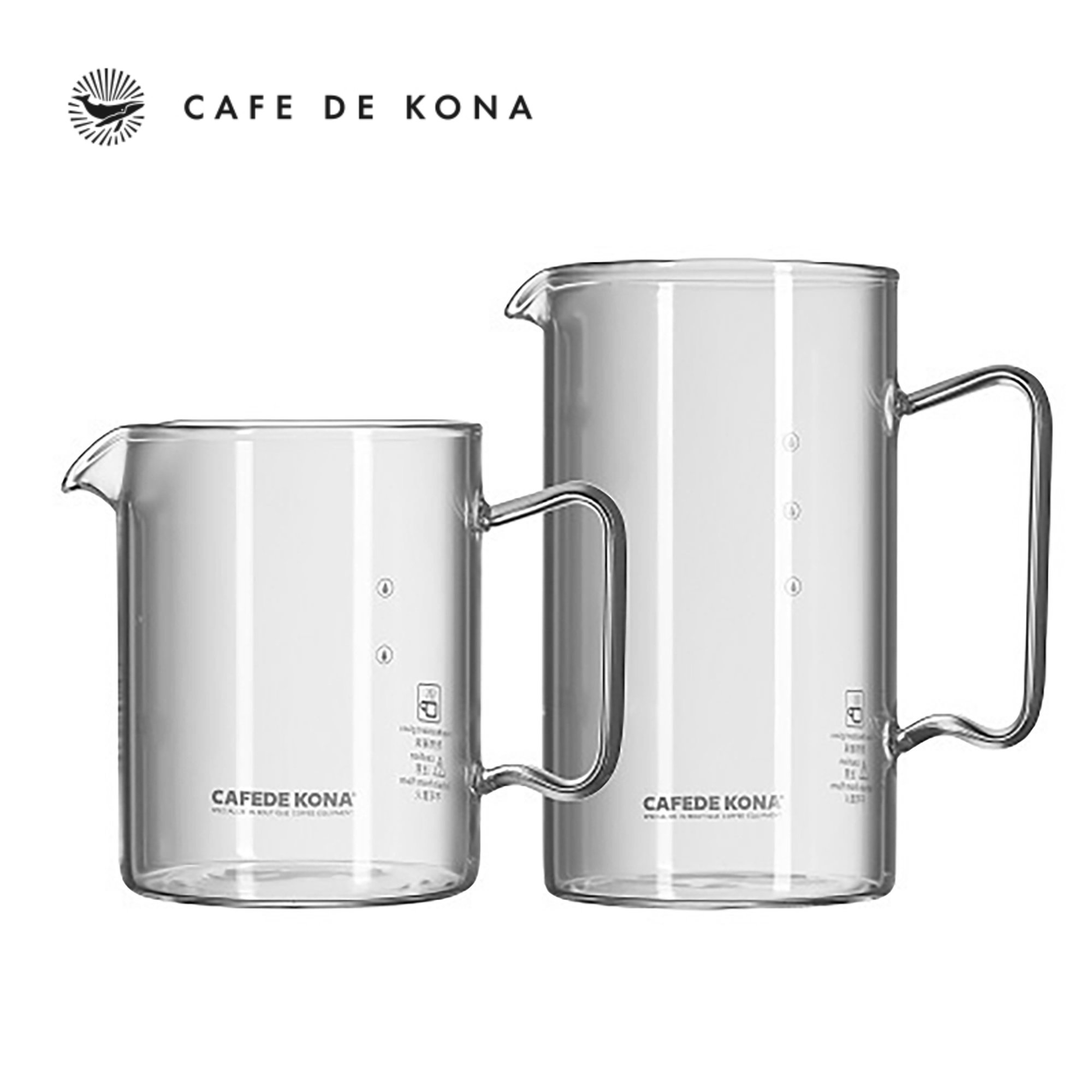 Bình ca thủy tinh thân đứng CAFE DE KONA