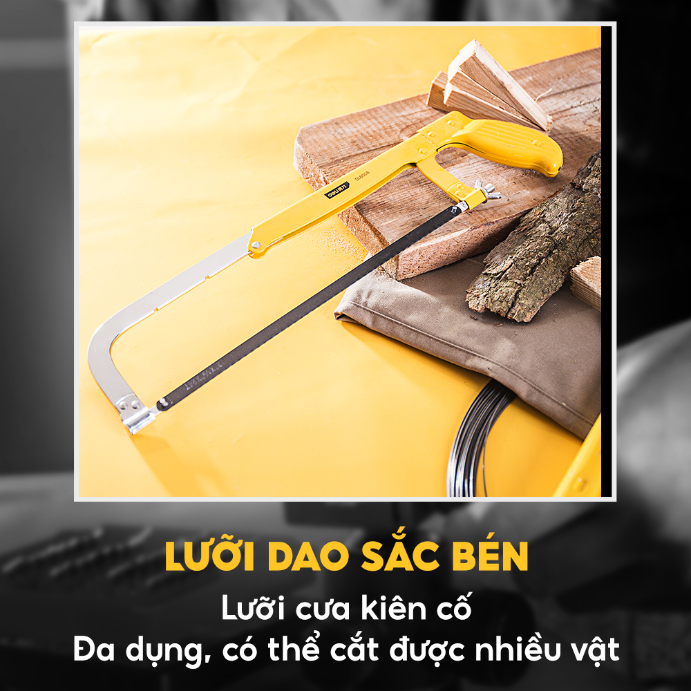 Lưỡi cưa thép Carbon có thể điều chỉnh 203mm-305mmDeli DL6008