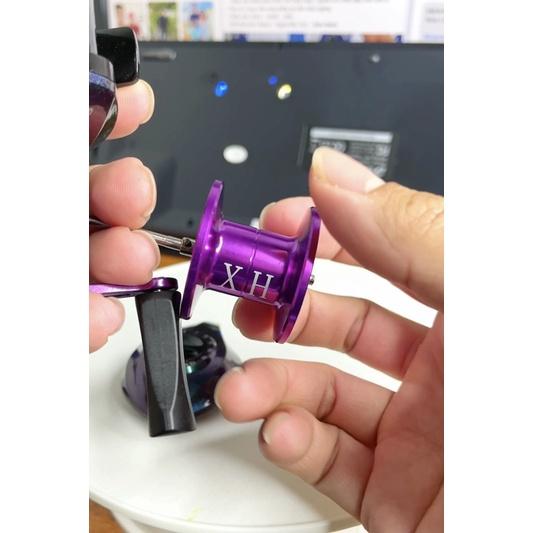 Máy Câu Cá Máy Ngang Titan Ánh Tím học sinh AnhNamFishing