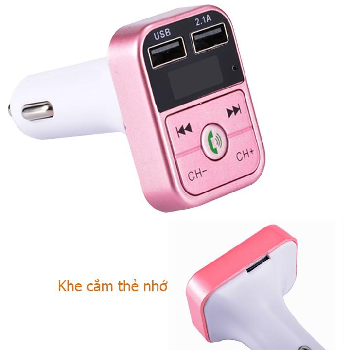 Tẩu Sạc ô tô Kiêm Nghe Nhạc MP3, Kết Nối Điện Thoại Qua Bluetooth, Kết Nối Dàn âm Thanh Trên Xe Qua Sóng FM