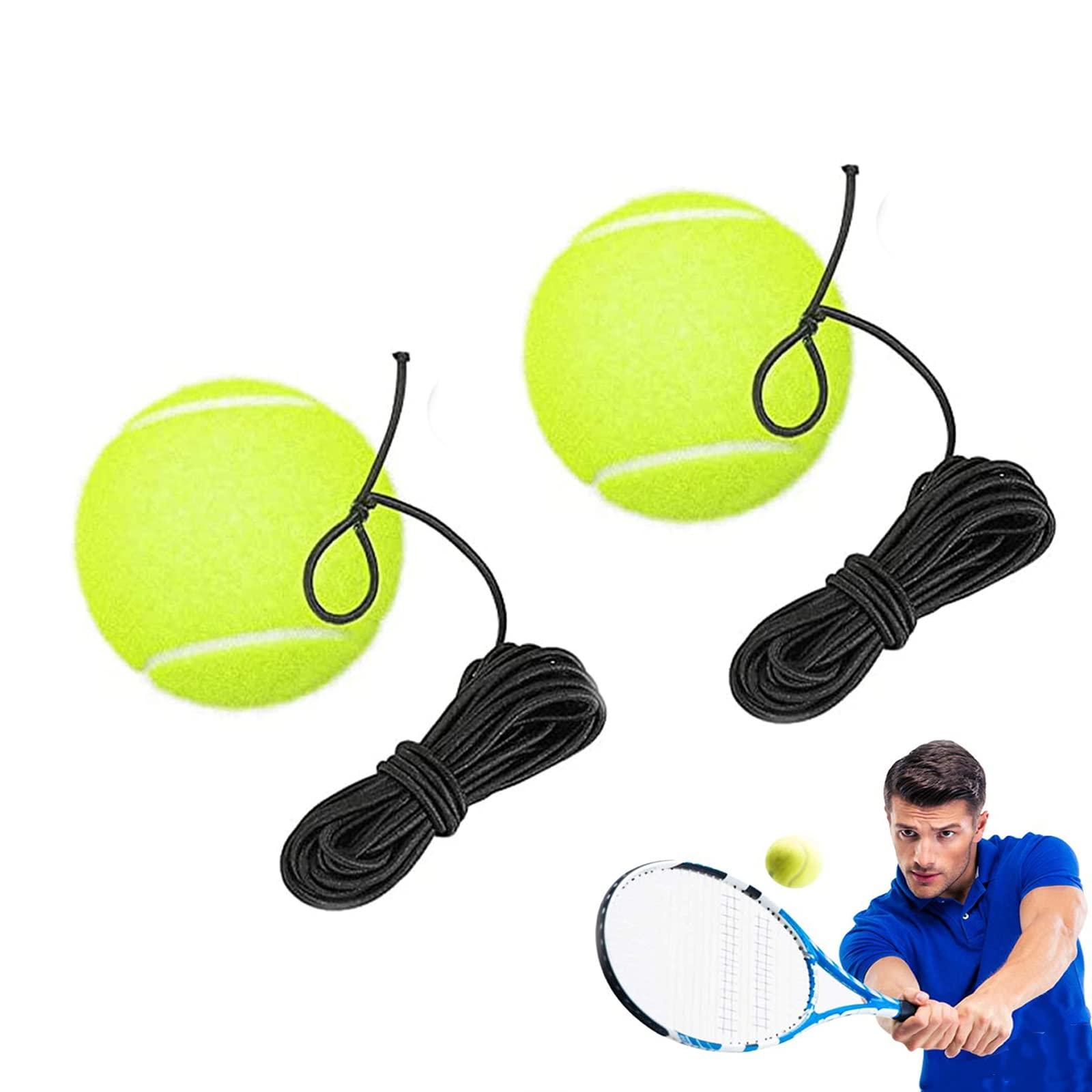 2 Cái Bóng Tập Tennis, Quả Bóng Tennis Có Dây, Bóng Tập Tennis, 6.3 Cm Phụ Kiện Huấn Luyện Quần Vợt, Dành Cho Người Mới Bắt Đầu, Trẻ Em, Người Lớn, Trong Nhà, Ngoài Trời