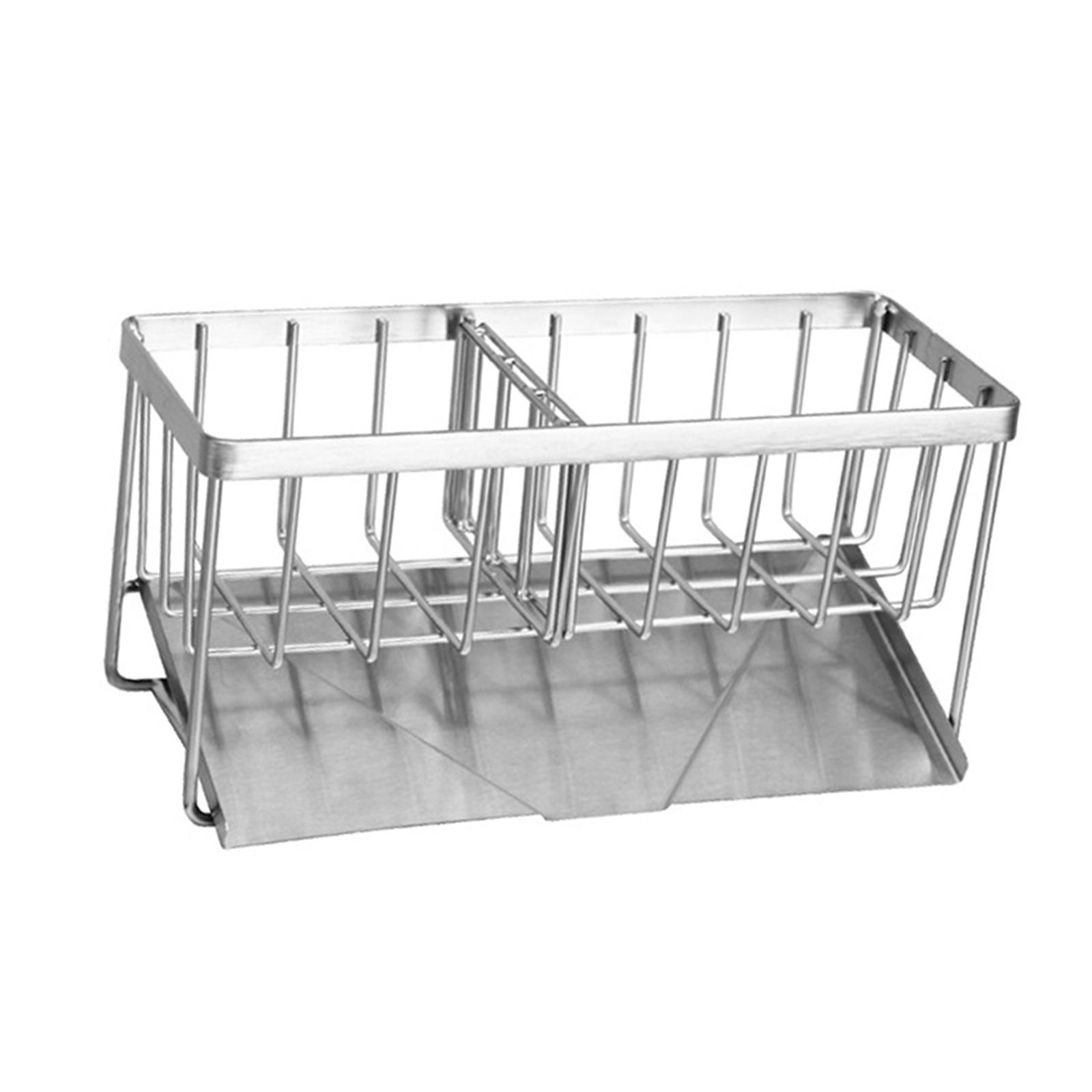 Sponge Holder Kitchen Sink Caddy Organizer,Kitchen Soap Dispenser Caddy Organizer with  Tray, Sink Rack for Holding Sponge and Towel
