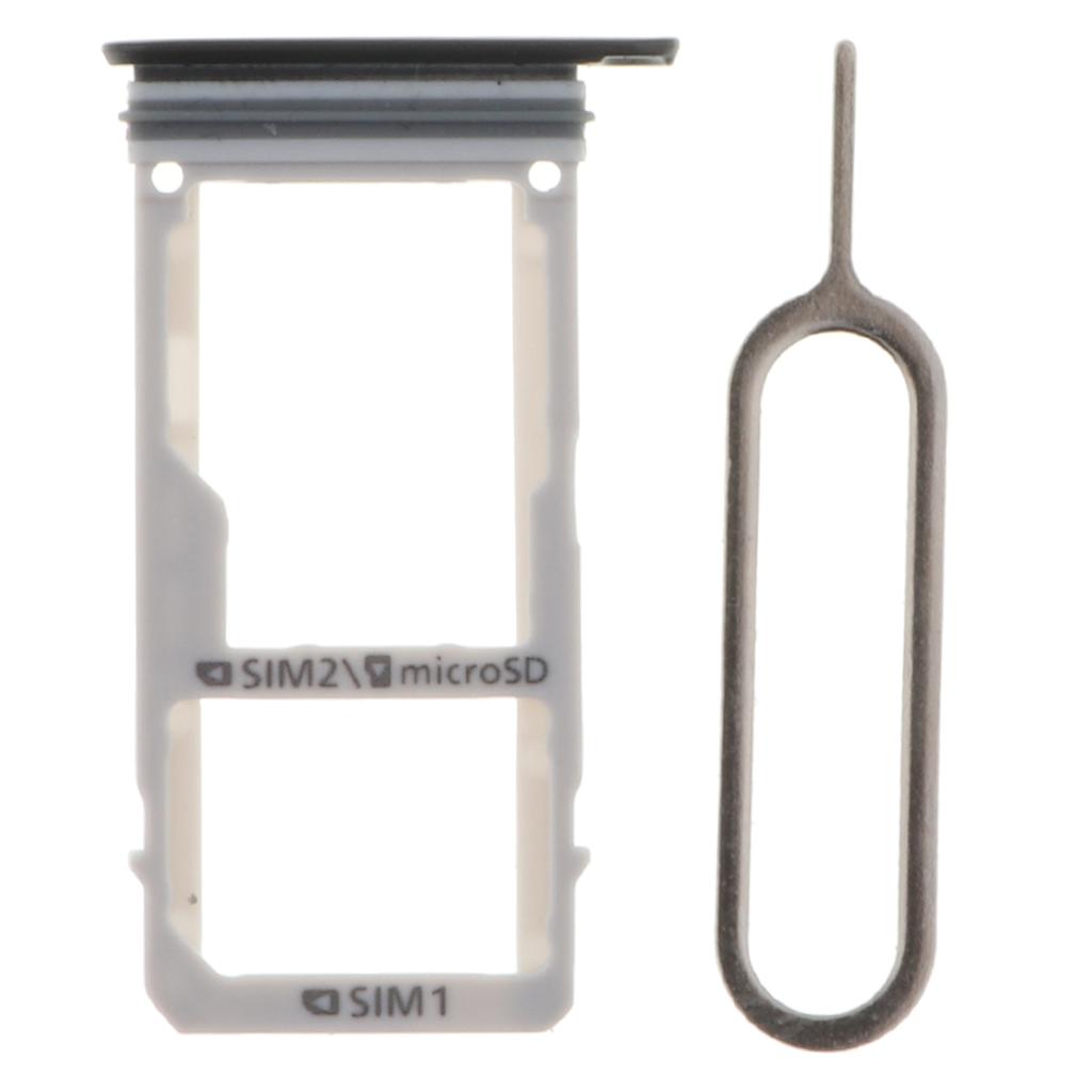 Phone Sim Card Holder Slot Tray Replacement for Samsung A3 2017 A320 black