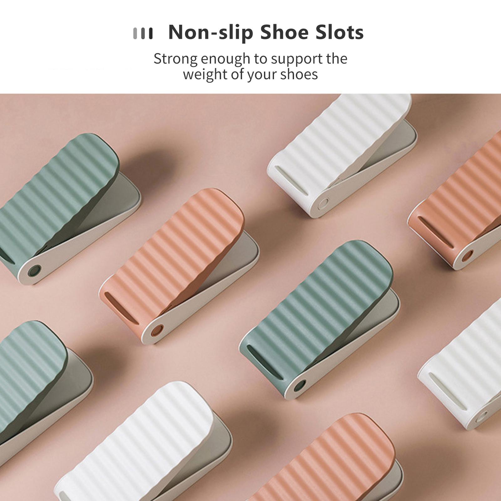 Shoe Slots Organizer Adjustable Shoe Slots Organizer Shoe Racks Shoe Space Saver Shoe Holder Shoe Stacker