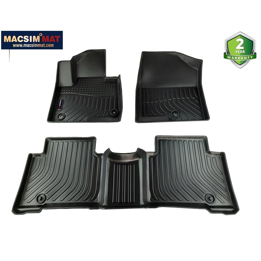 Hyundai Santafe 2013-2018 -Thảm lót sàn xe ô tô Nhãn hiệu Macsim chất liệu nhựa TPE hàng loại 2