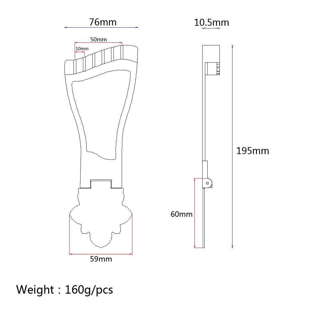 Vàng Kim Loại Chất Lượng Cao Guitar Cầu và Đuôi Hội Thân Rỗng